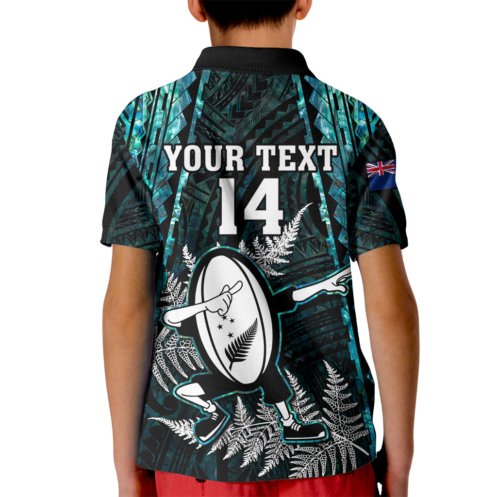custom-new-zealand-silver-fern-rugby-kid-polo-shirt-aotearoa-all-black-dabbing-ball-with-maori-paua-shell