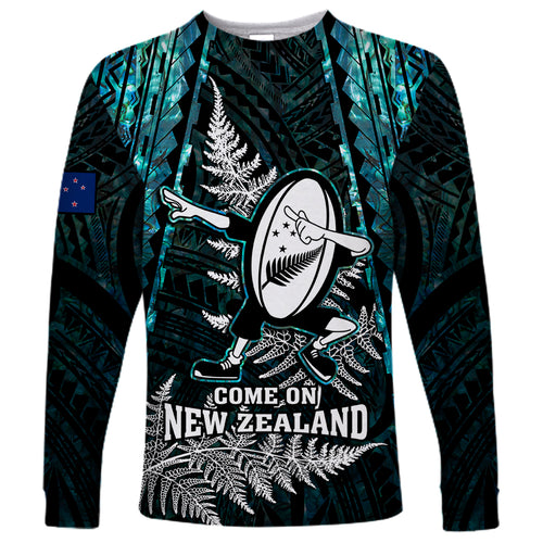 custom-new-zealand-silver-fern-rugby-long-sleeve-shirt-aotearoa-all-black-dabbing-ball-with-maori-paua-shell
