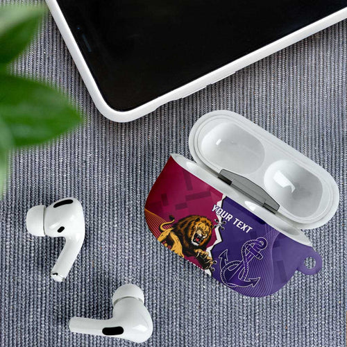 Dockers And Lions Football Custom AirPods Case 2025 Sporty Dynamic Version - Aussie Hoodie