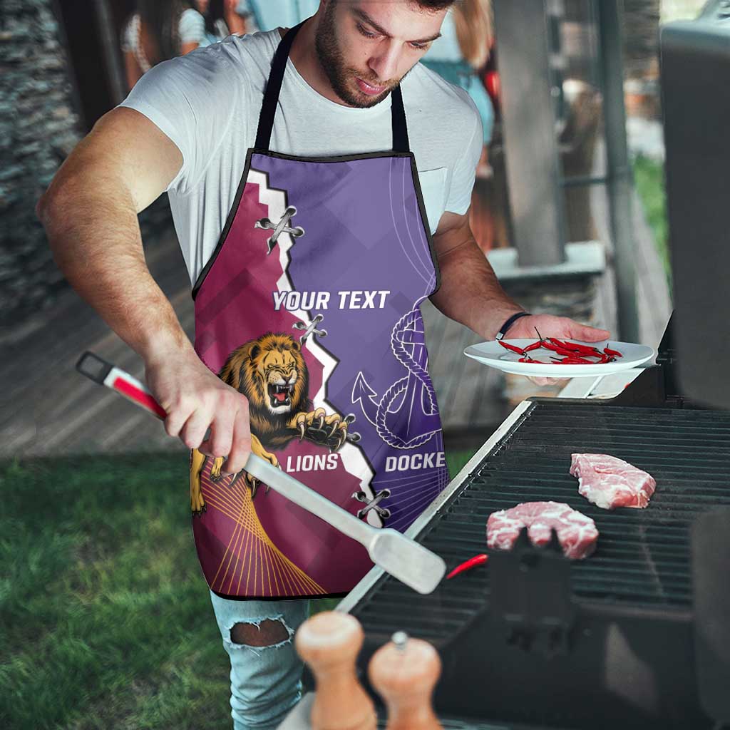 Dockers And Lions Football Custom Apron 2025 Sporty Dynamic Version - Aussie Hoodie
