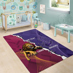 Dockers And Lions Football Custom Area Rug 2025 Sporty Dynamic Version - Aussie Hoodie