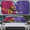 Dockers And Lions Football Custom Auto Sun Shade 2025 Sporty Dynamic Version - Aussie Hoodie