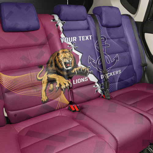 Dockers And Lions Football Custom Back Car Seat Cover 2025 Sporty Dynamic Version - Aussie Hoodie