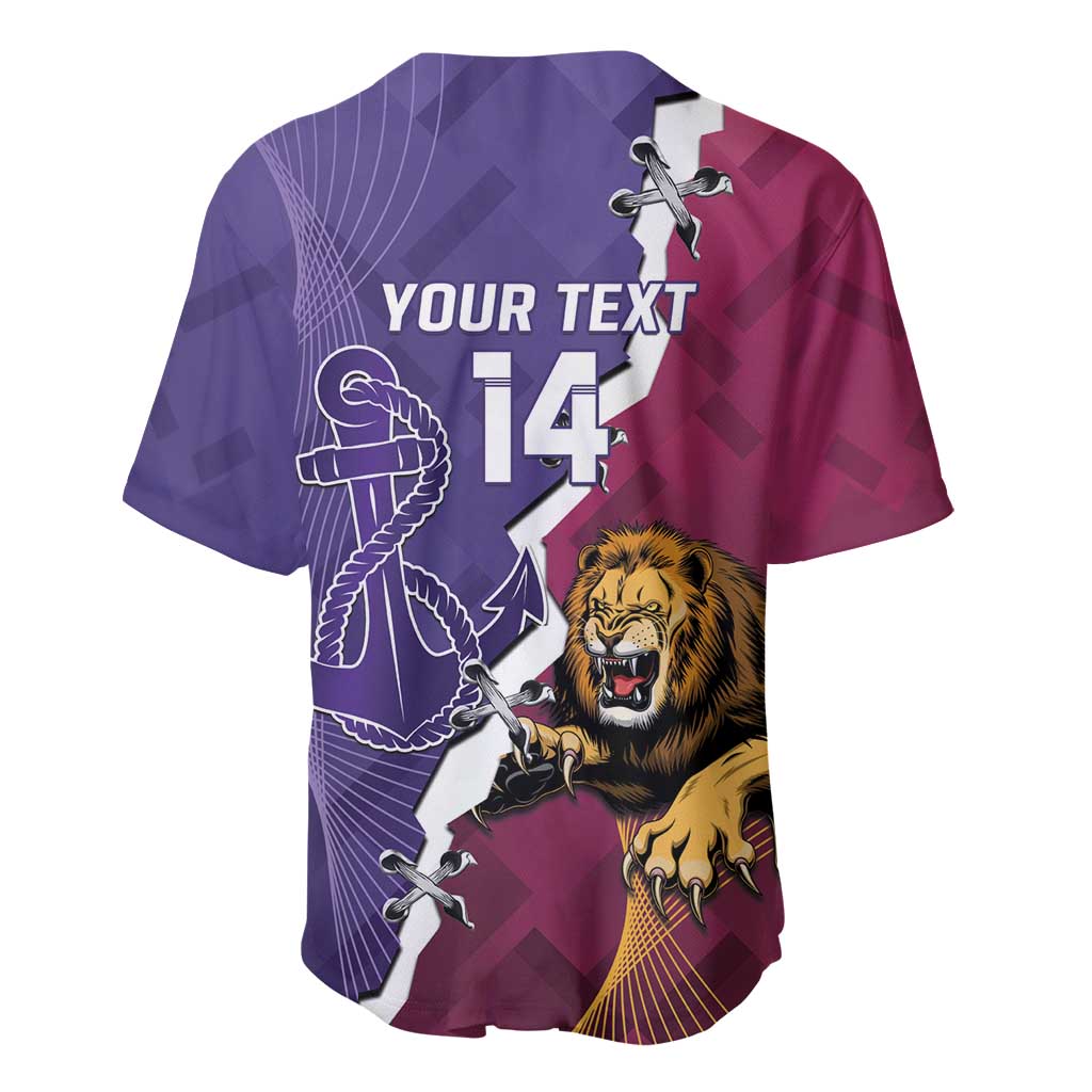 Dockers And Lions Football Custom Baseball Jersey 2025 Sporty Dynamic Version - Aussie Hoodie