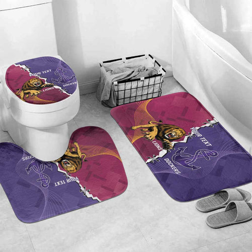 Dockers And Lions Football Custom Bathroom Set 2025 Sporty Dynamic Version - Aussie Hoodie