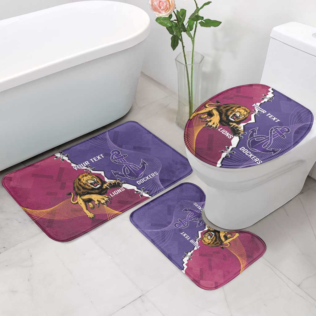 Dockers And Lions Football Custom Bathroom Set 2025 Sporty Dynamic Version - Aussie Hoodie