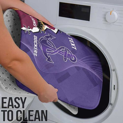 Dockers And Lions Football Custom Bathroom Set 2025 Sporty Dynamic Version - Aussie Hoodie