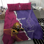 Dockers And Lions Football Custom Bedding Set 2025 Sporty Dynamic Version - Aussie Hoodie