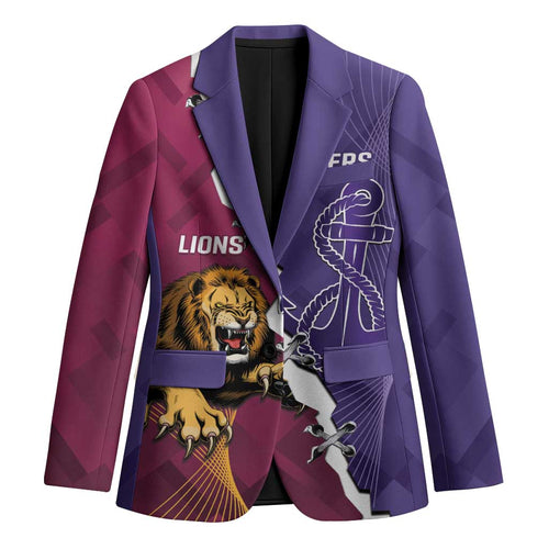 Dockers And Lions Football Custom Blazer 2025 Sporty Dynamic Version - Aussie Hoodie