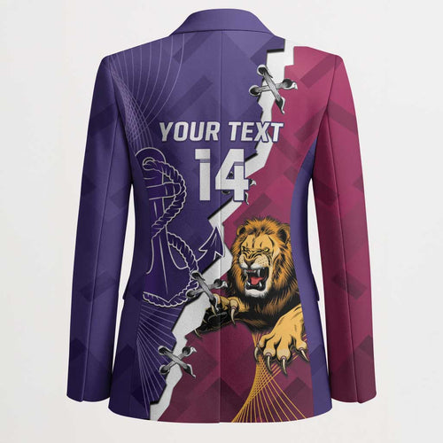 Dockers And Lions Football Custom Blazer 2025 Sporty Dynamic Version - Aussie Hoodie