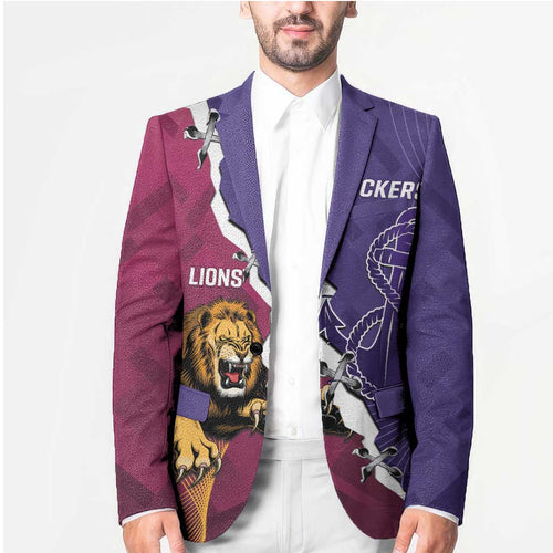 Dockers And Lions Football Custom Blazer 2025 Sporty Dynamic Version - Aussie Hoodie