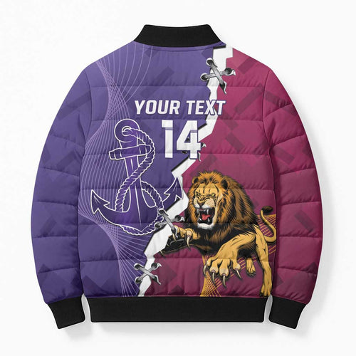 Dockers And Lions Football Custom Bomber Puffer Jacket 2025 Sporty Dynamic Version - Aussie Hoodie