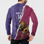 Dockers And Lions Football Custom Button Sweatshirt 2025 Sporty Dynamic Version - Aussie Hoodie