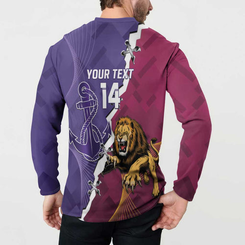 Dockers And Lions Football Custom Button Sweatshirt 2025 Sporty Dynamic Version - Aussie Hoodie