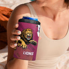 Dockers And Lions Football 4 in 1 Can Cooler Tumbler 2025 Sporty Dynamic Version - Aussie Hoodie
