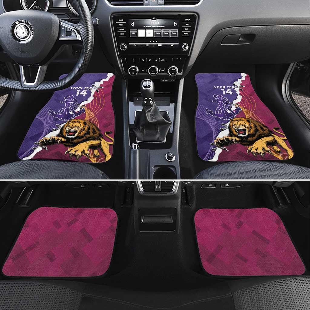 Dockers And Lions Football Custom Car Mats 2025 Sporty Dynamic Version - Aussie Hoodie