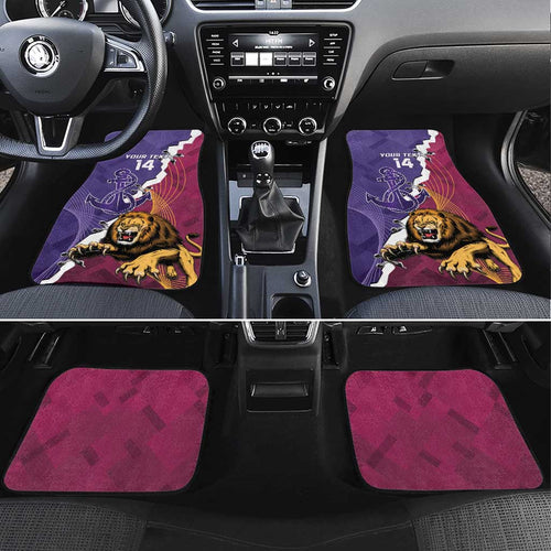 Dockers And Lions Football Custom Car Mats 2025 Sporty Dynamic Version - Aussie Hoodie