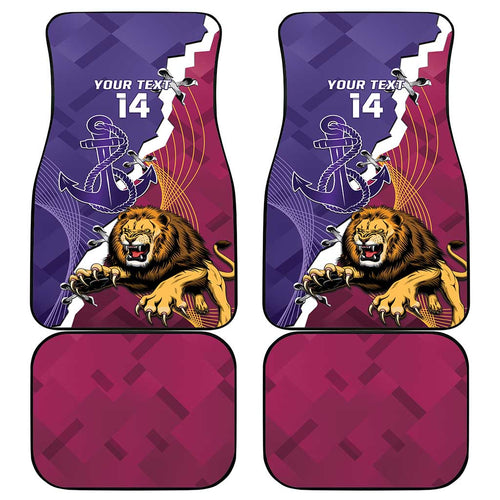 Dockers And Lions Football Custom Car Mats 2025 Sporty Dynamic Version - Aussie Hoodie