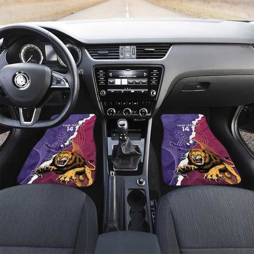Dockers And Lions Football Custom Car Mats 2025 Sporty Dynamic Version - Aussie Hoodie