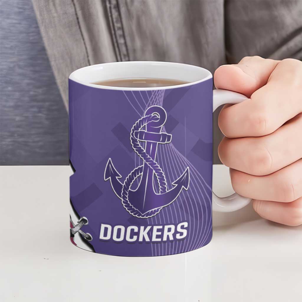 Dockers And Lions Football Ceramic Mug 2025 Sporty Dynamic Version - Aussie Hoodie