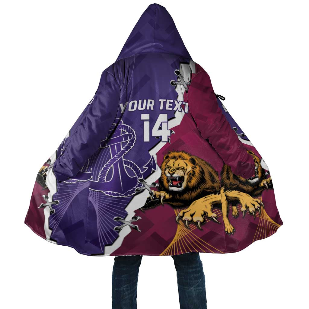 Dockers And Lions Football Custom Cloak 2025 Sporty Dynamic Version - Aussie Hoodie