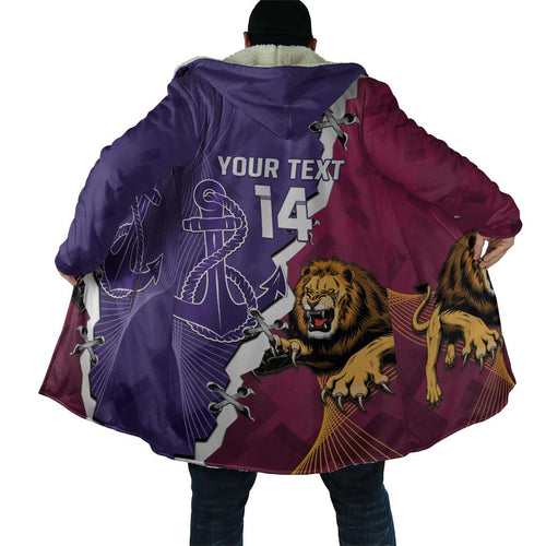 Dockers And Lions Football Custom Cloak 2025 Sporty Dynamic Version - Aussie Hoodie