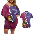 Dockers And Lions Football Custom Couples Matching Off Shoulder Short Dress and Hawaiian Shirt 2025 Sporty Dynamic Version - Aussie Hoodie