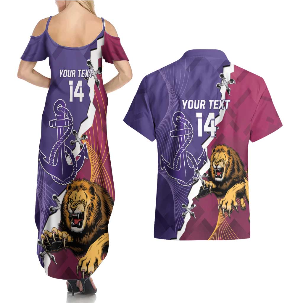 Dockers And Lions Football Custom Couples Matching Summer Maxi Dress and Hawaiian Shirt 2025 Sporty Dynamic Version - Aussie Hoodie