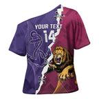 Dockers And Lions Football Custom Cross Shoulder Shirt 2025 Sporty Dynamic Version - Aussie Hoodie