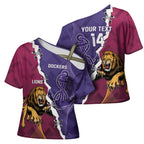 Dockers And Lions Football Custom Cross Shoulder Shirt 2025 Sporty Dynamic Version - Aussie Hoodie