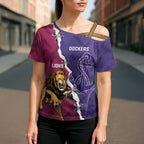 Dockers And Lions Football Custom Cross Shoulder Shirt 2025 Sporty Dynamic Version - Aussie Hoodie