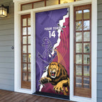 Dockers And Lions Football Custom Door Cover 2025 Sporty Dynamic Version - Aussie Hoodie