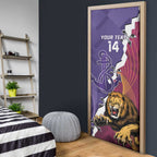 Dockers And Lions Football Custom Door Cover 2025 Sporty Dynamic Version - Aussie Hoodie