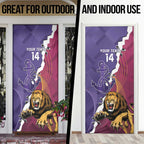 Dockers And Lions Football Custom Door Cover 2025 Sporty Dynamic Version - Aussie Hoodie