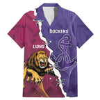 Dockers And Lions Football Custom Family Matching Mermaid Dress and Hawaiian Shirt 2025 Sporty Dynamic Version - Aussie Hoodie