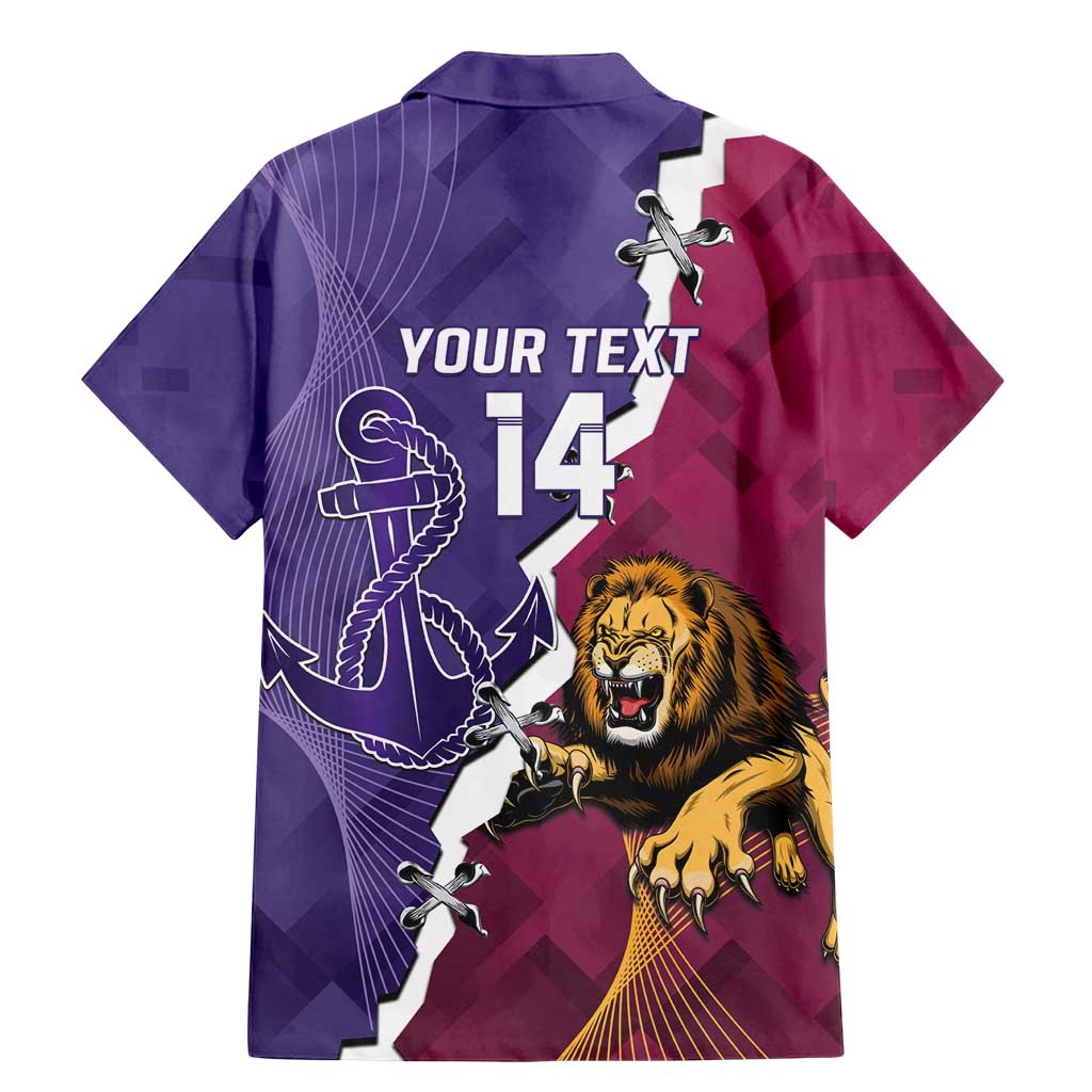 Dockers And Lions Football Custom Family Matching Mermaid Dress and Hawaiian Shirt 2025 Sporty Dynamic Version - Aussie Hoodie