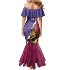 Dockers And Lions Football Custom Family Matching Mermaid Dress and Hawaiian Shirt 2025 Sporty Dynamic Version - Aussie Hoodie