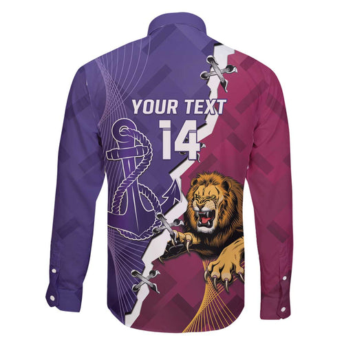 Dockers And Lions Football Custom Family Matching Off The Shoulder Long Sleeve Dress and Hawaiian Shirt 2025 Sporty Dynamic Version - Aussie Hoodie
