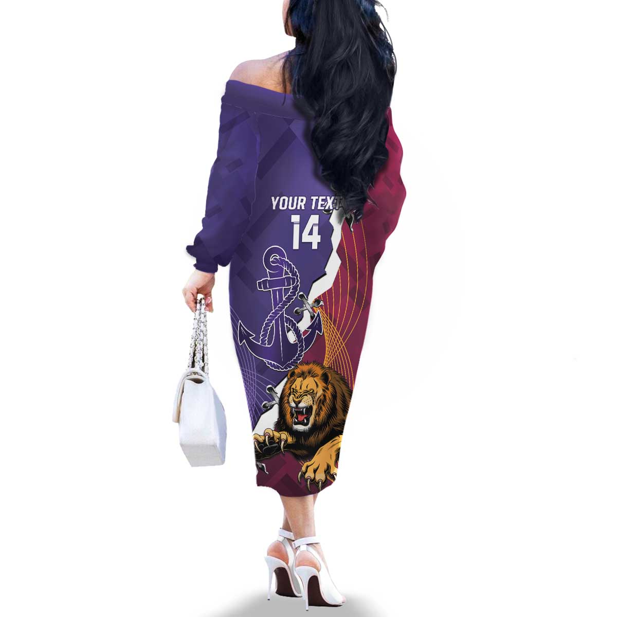 Dockers And Lions Football Custom Family Matching Off The Shoulder Long Sleeve Dress and Hawaiian Shirt 2025 Sporty Dynamic Version - Aussie Hoodie