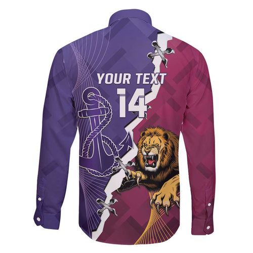 Dockers And Lions Football Custom Family Matching Short Sleeve Bodycon Dress and Hawaiian Shirt 2025 Sporty Dynamic Version - Aussie Hoodie
