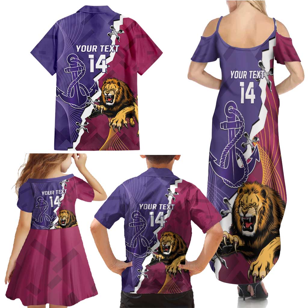 Dockers And Lions Football Custom Family Matching Summer Maxi Dress and Hawaiian Shirt 2025 Sporty Dynamic Version - Aussie Hoodie