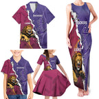 Dockers And Lions Football Custom Family Matching Tank Maxi Dress and Hawaiian Shirt 2025 Sporty Dynamic Version - Aussie Hoodie