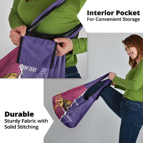 Dockers And Lions Football Custom Grocery Bag 2025 Sporty Dynamic Version - Aussie Hoodie