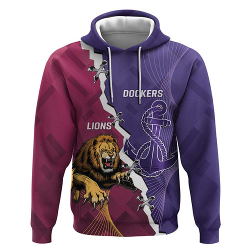 Dockers And Lions Football Custom Hoodie 2025 Sporty Dynamic Version - Aussie Hoodie