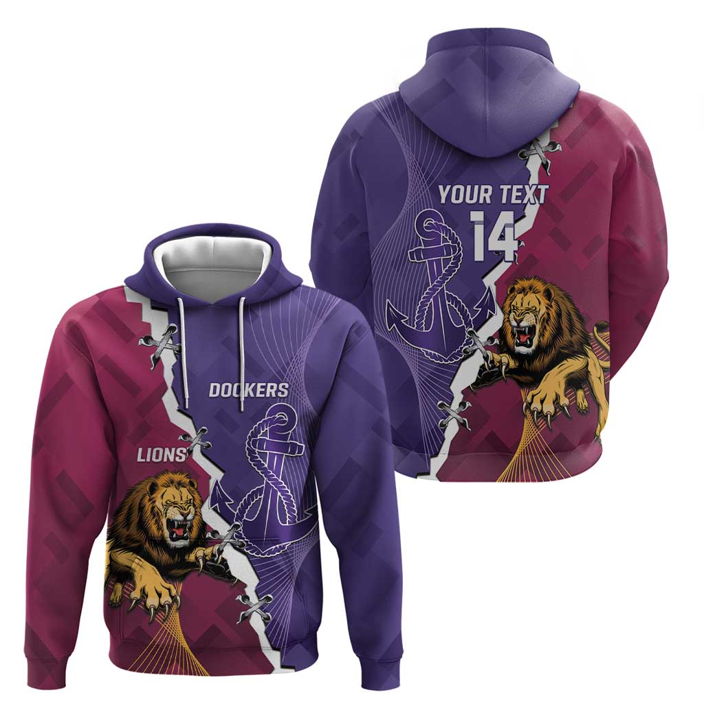 Dockers And Lions Football Custom Hoodie 2025 Sporty Dynamic Version - Aussie Hoodie