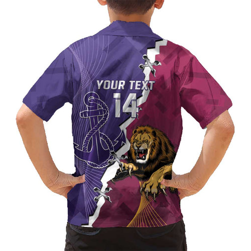 Dockers And Lions Football Custom Kid Hawaiian Shirt 2025 Sporty Dynamic Version - Aussie Hoodie