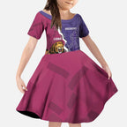 Dockers And Lions Football Custom Kid Short Sleeve Dress 2025 Sporty Dynamic Version - Aussie Hoodie