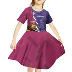Dockers And Lions Football Custom Kid Short Sleeve Dress 2025 Sporty Dynamic Version - Aussie Hoodie