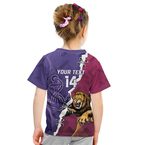 Dockers And Lions Football Custom Kid T Shirt 2025 Sporty Dynamic Version - Aussie Hoodie