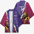 Dockers And Lions Football Custom Kimono 2025 Sporty Dynamic Version - Aussie Hoodie